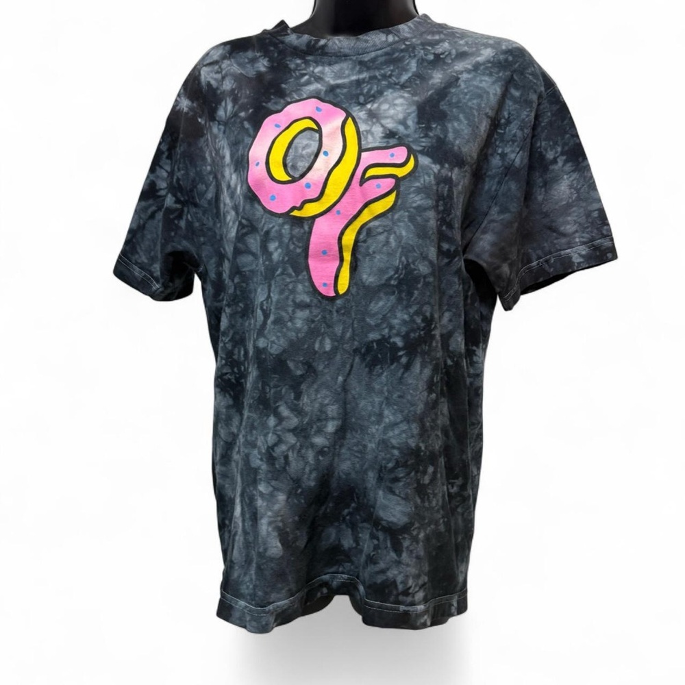 Odd Future Tie-Dye  T-Shirt - Black and Pink